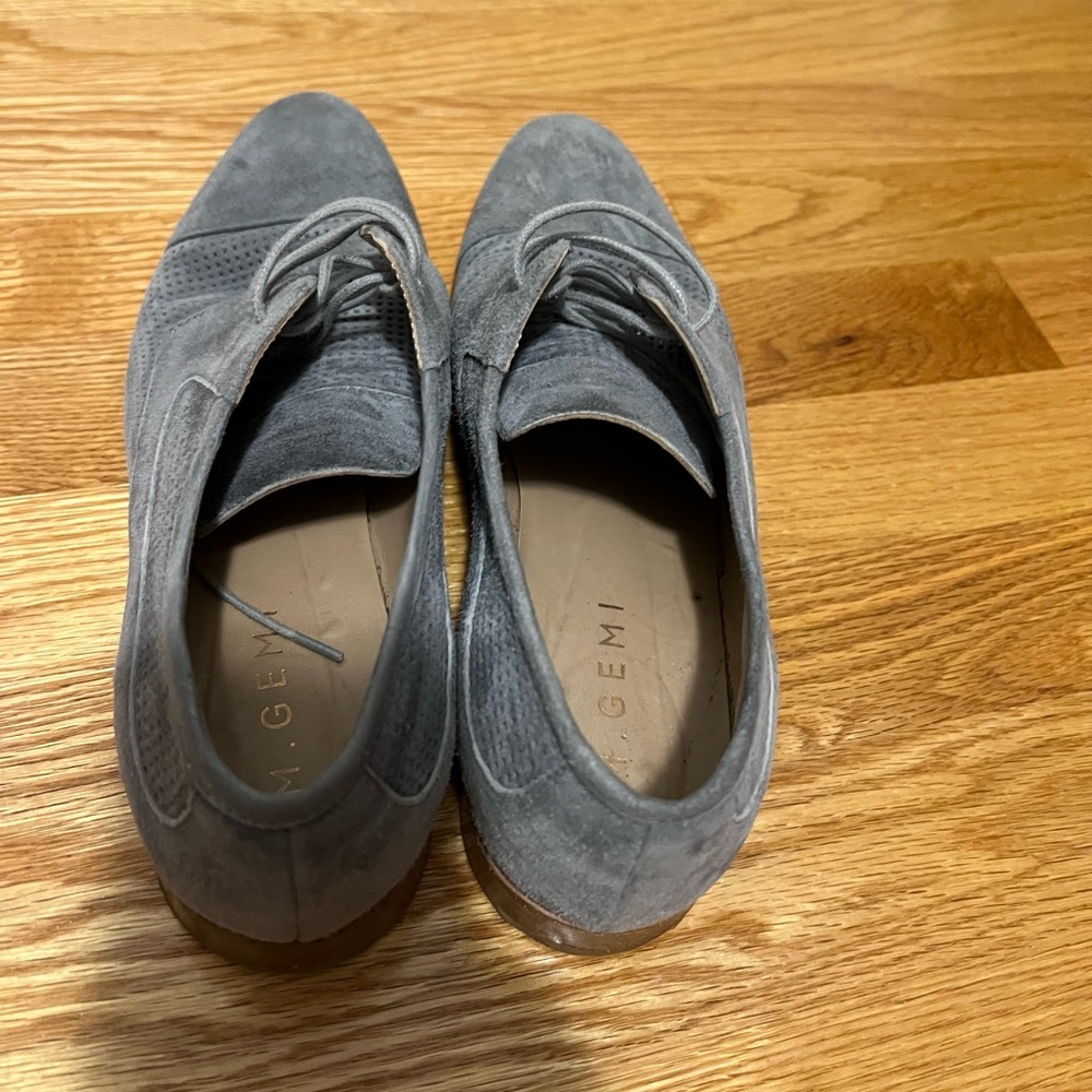 Suede upper slip on shoes handmade in Italy.